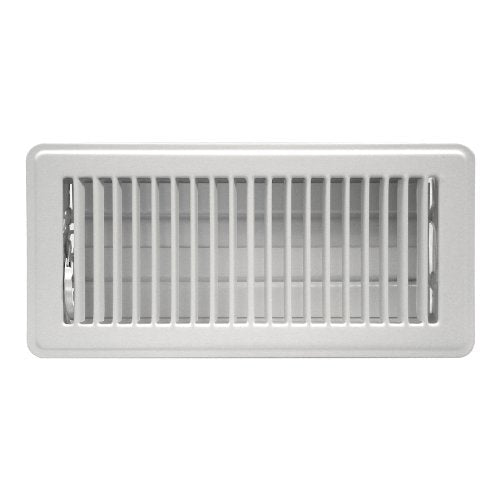 Rocky Mountain Goods Floor Register 4X12(Duct Opening Measurements) - Heavy Duty Walkable Register - Premium Finish - Easy Adjust air Supply Lever - 4 inch by 12 Inch Floor Vent (White) - NewNest Australia