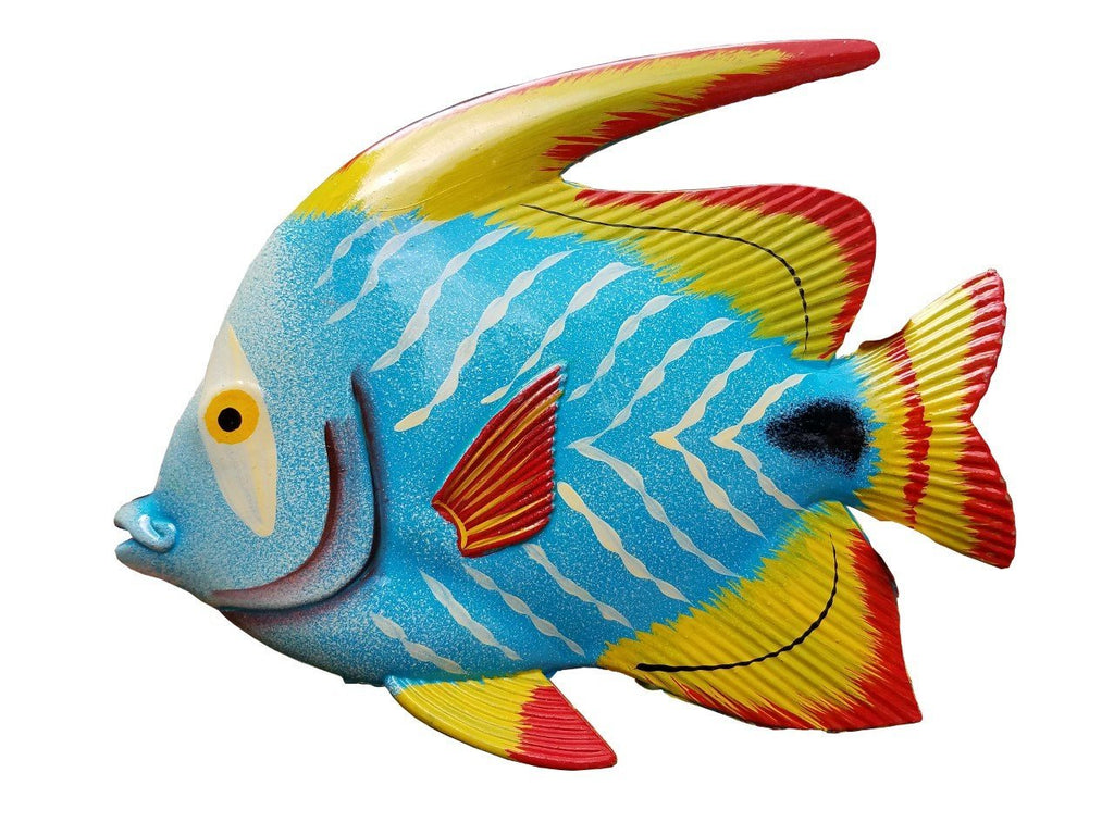 NewNest Australia - Large 10" x 7.5" Acrylic Resin Decorative Indoor/Outdoor Tropical Fish Wall Decor 