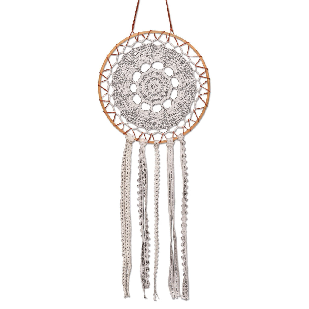 NewNest Australia - Heritage Lace White (Godiva) Crochet Envy 12" Round Dream Catcher 