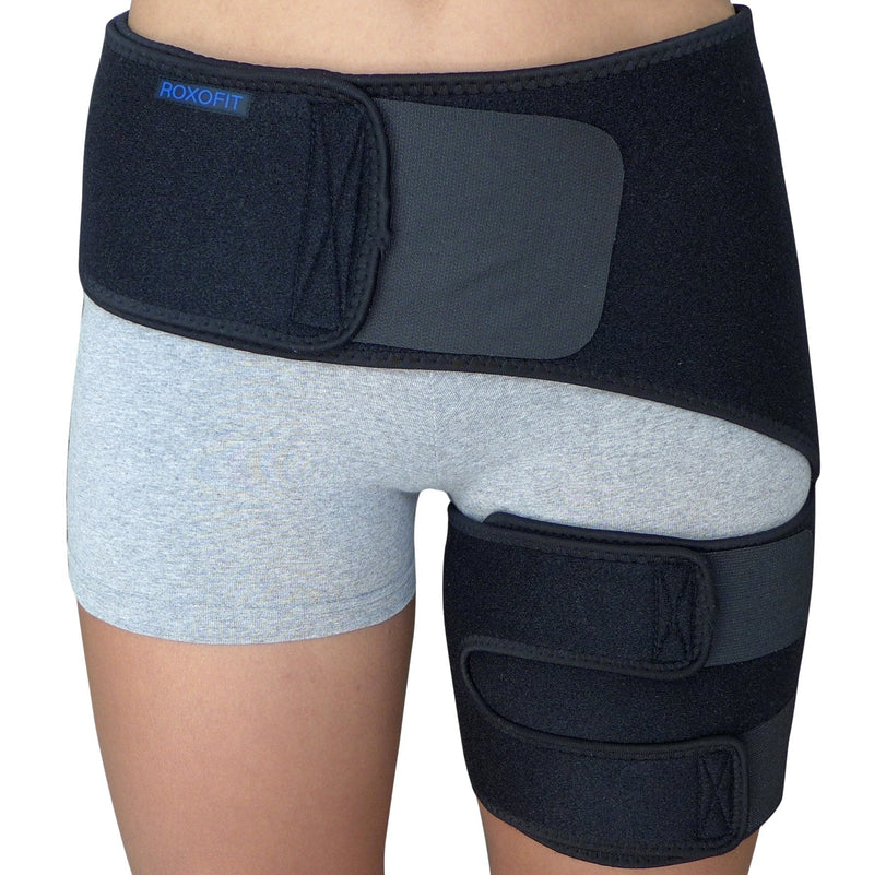 Hip Brace - Sciatica Pain Relief Brace - Thigh Hamstring Compression Support Wrap - Stabilizer for Groin, Hip Flexor, SI Joint for Labral Tear, Arthritis, Bursitis, Sciatic Nerve pain for Men Women - NewNest Australia