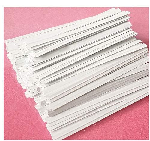 Easytle 5" Paper White Twist Ties 100 Pcs - NewNest Australia