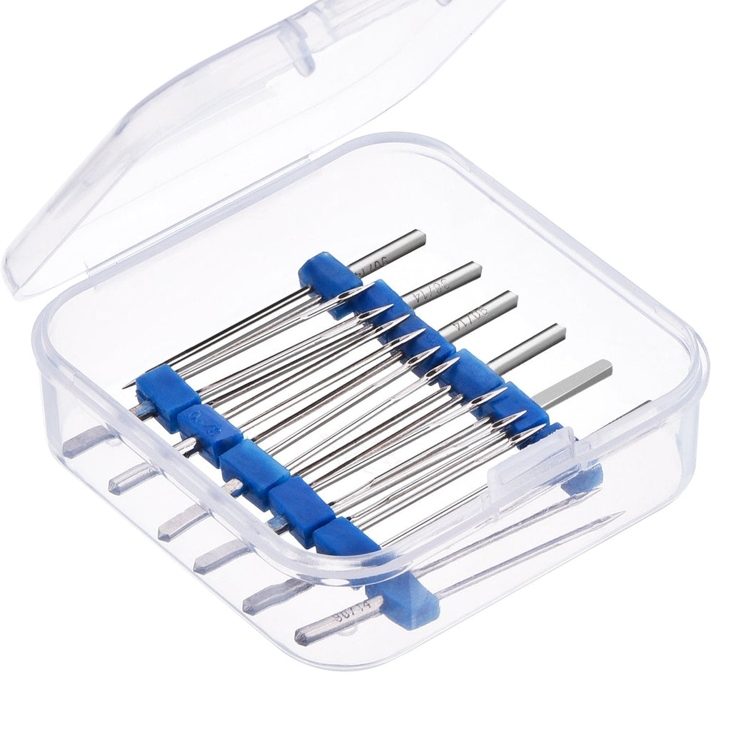 12 Pieces Twin Needles, Double Twin Needles with Plastic Box for Household Sewing Machine, 3 Sizes Mixed 2.0/90, 3.0/90, 4.0/90 12 - NewNest Australia