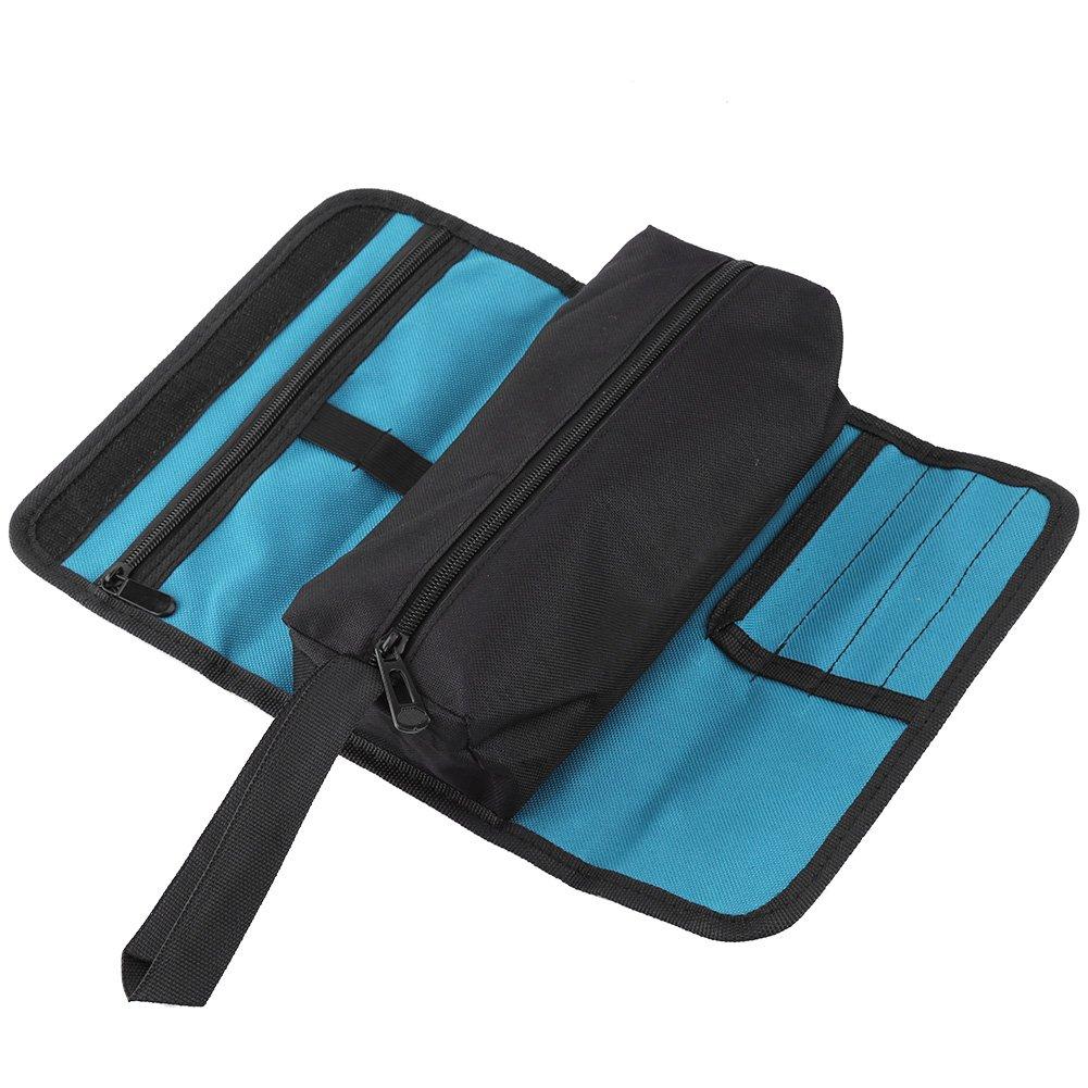 Foldable Maintenance Tools Storage Holder Roll Bag Professional Electrician Techincian Homeowner Tools Organizer Bag Oxford Cloth Convenient Carry with Hand Strip - NewNest Australia