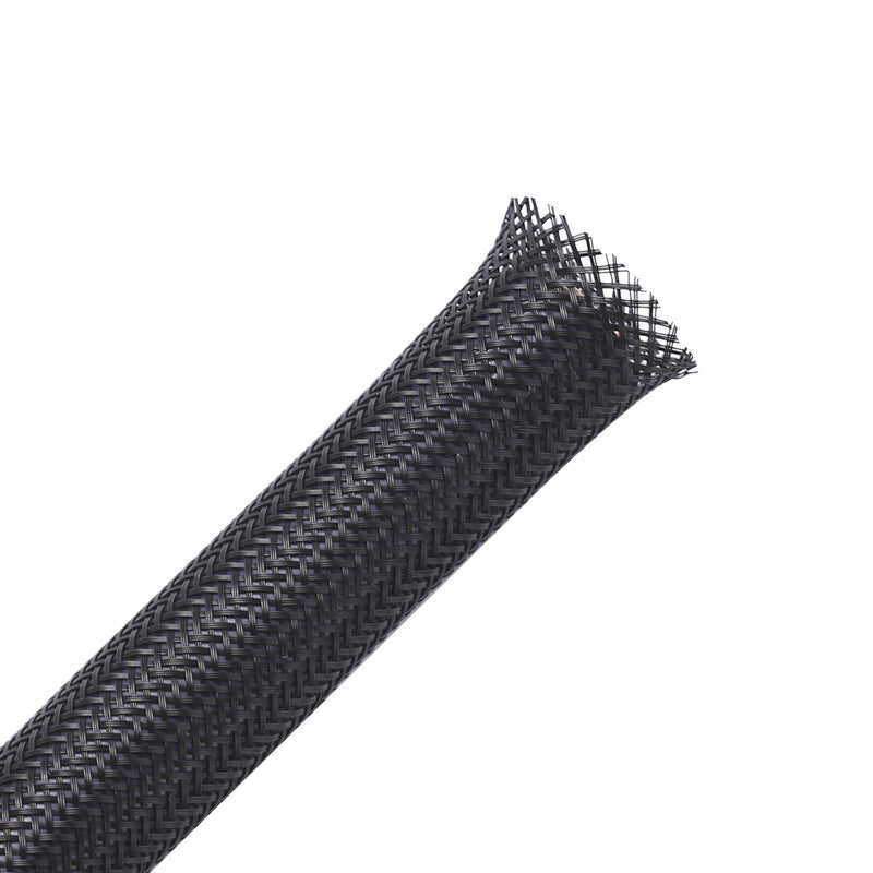 100ft - 1/2 inch PET Expandable Braided Sleeving – Black – Alex Tech braided cable sleeve 1/2"-100ft - NewNest Australia