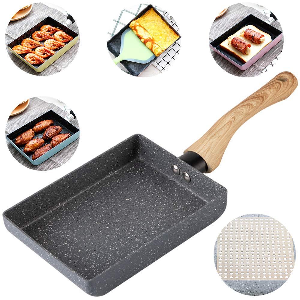 Tamagoyaki Japanese Omelette Pan / Egg Pan - Non-stick Coating - Rectangle Frying Pan Mini Frying Pan – Grey - NewNest Australia