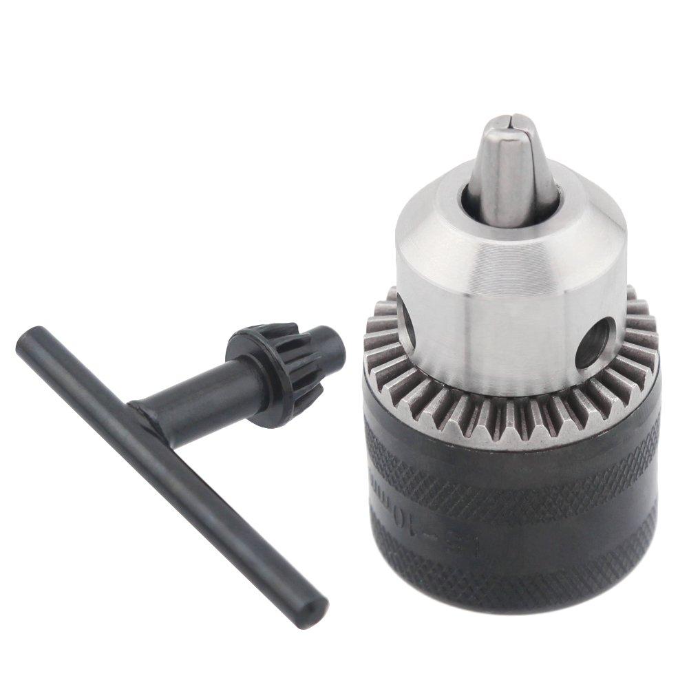 Yasorn 10mm Keyed Metal Drill Chuck Converter Quick Change Adapter For 4 inch Angle Grinder M10 Thread - NewNest Australia