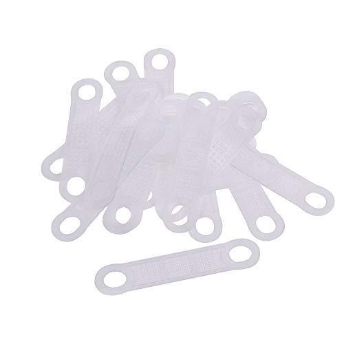 NewNest Australia - BCP 100 Pcs Clear Non-Slip Rubber Clothes Hanger Grips Clothing Hanger Strips 