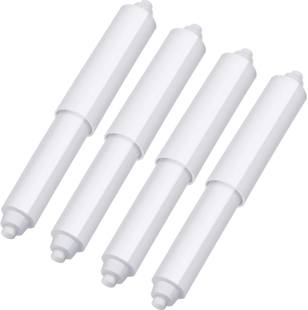 Shappy Toilet Paper Holder Roller White Replacement Plastic Spring Loaded（4 Pack） - NewNest Australia