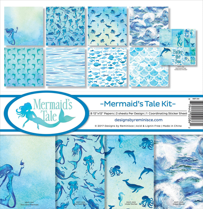 Reminisce Mermaid's Tale Scrapbook Collection Kit - NewNest Australia