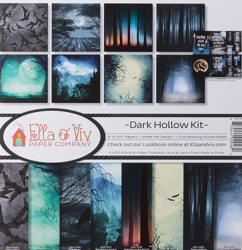 Ella & Viv by Reminisce EAV-1023 Dark Hallow Scrapbook Collection Kit - NewNest Australia