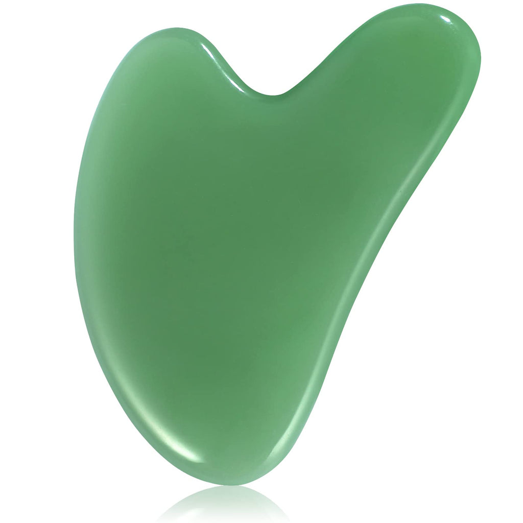 Rosenice Gua Sha Facial Tool Jade Stone Guasha for Face Body Massage SPA Acupuncture Therapy Trigger Point Treatment - NewNest Australia