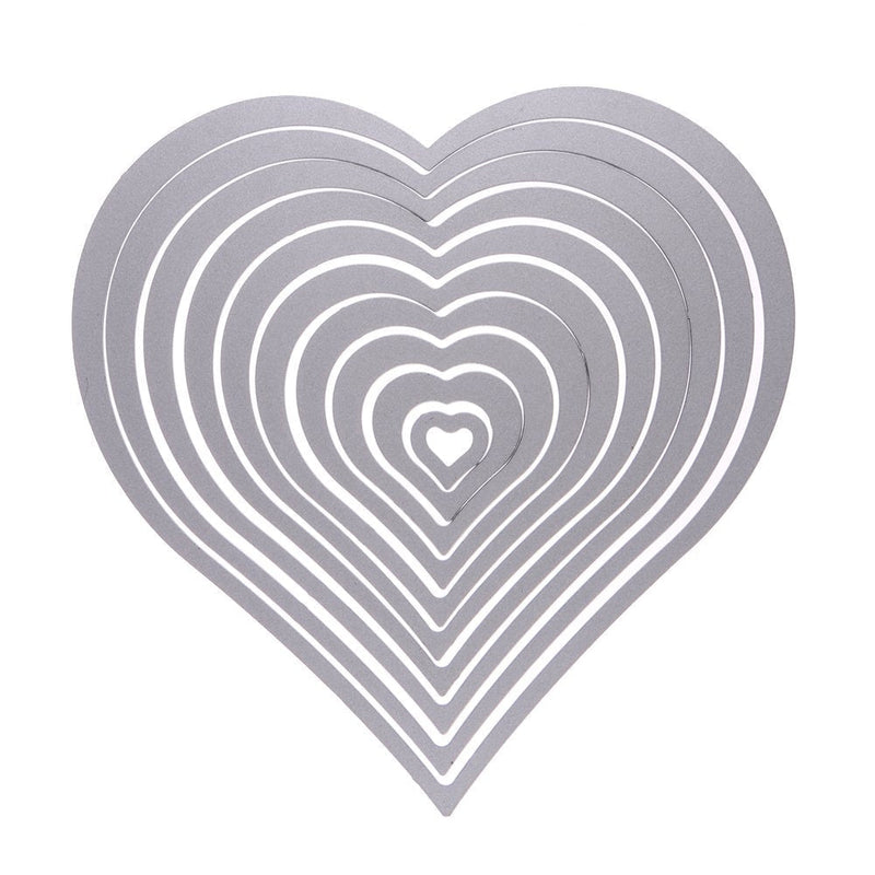 Metal Die Cutting Dies for DIY Scrapbooking Photo Album Decorative Embossing Folder Stencil 10PackCutting-heart - NewNest Australia