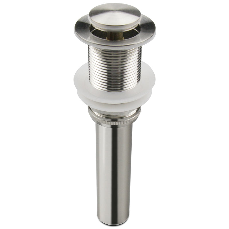 Bathroom Faucet Vessel Pop Up Sink Drain, Brushed Nickel without Overflow Small Popup Cap - NewNest Australia