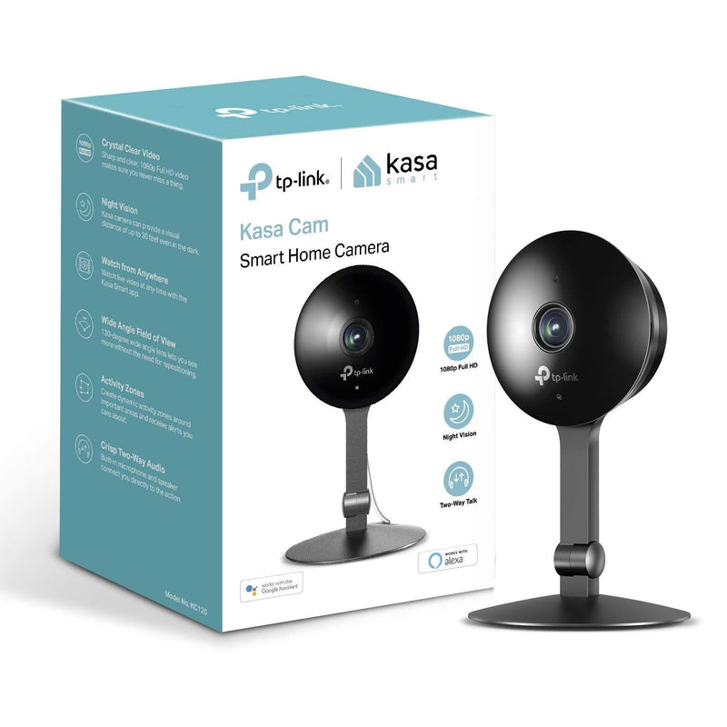Kasa Indoor Camera by TP-Link, 1080p HD Smart Home Security Camera with Night Vision, 2-Way Audio, Motion Detection for Pet Baby Monitor, Works with Alexa & Google Home (KC120) - NewNest Australia