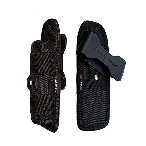 2Pack Tactical Flashlight Holsters Flashlight Pouch for Duty Belt Flashlight Pouch Holder with 360 Degree Rotatable Clip A2 - NewNest Australia