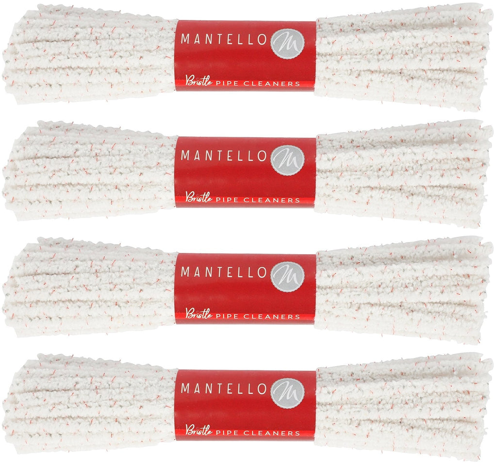 Mantello Hard Bristle Pipe Cleaners - 6-Inch Long Chenille Stems for Removing Tar & Resin - Tools for Cleaning Dirty Glass & Ceramic Pipes - Steel Wire Cleaner for Antique Radio, Gas Burner - 176-Pack - NewNest Australia