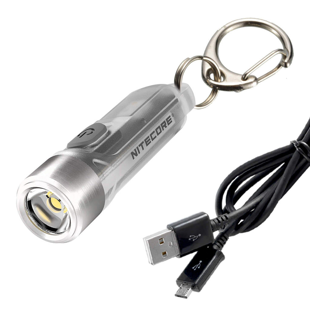 Nitecore TIKI 300 Lumens USB Rechargeable Keychain Flashlight with UV/High CRI Lights and LumenTac Charging Cable - NewNest Australia