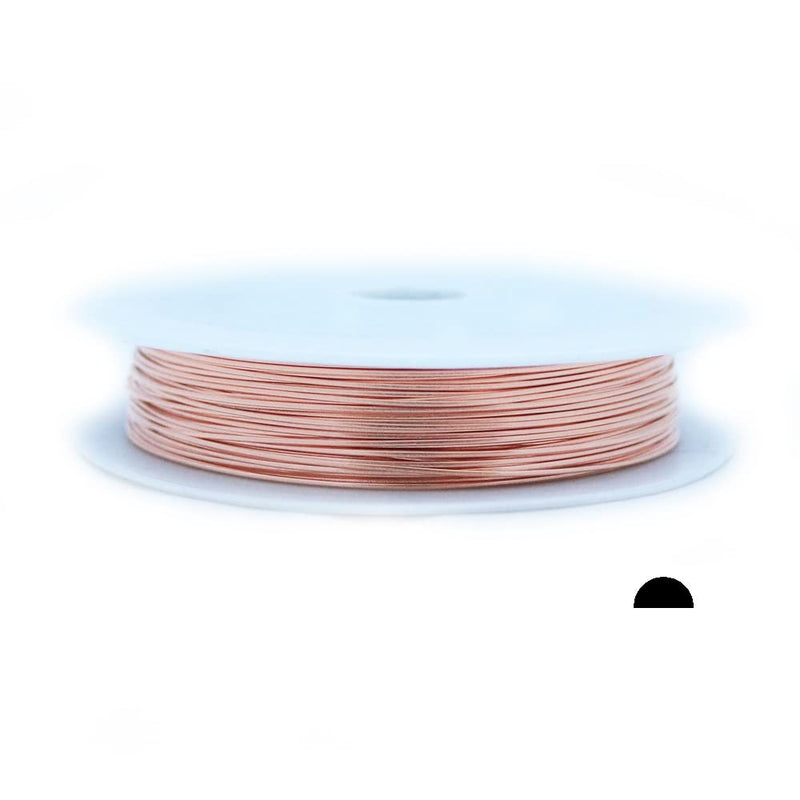 21 Gauge 99.9% Pure Copper Wire Dead Soft Half Round - 25 Feet by CRAFT WIRE 21 Gauge Copper 999 Pure 1 - NewNest Australia
