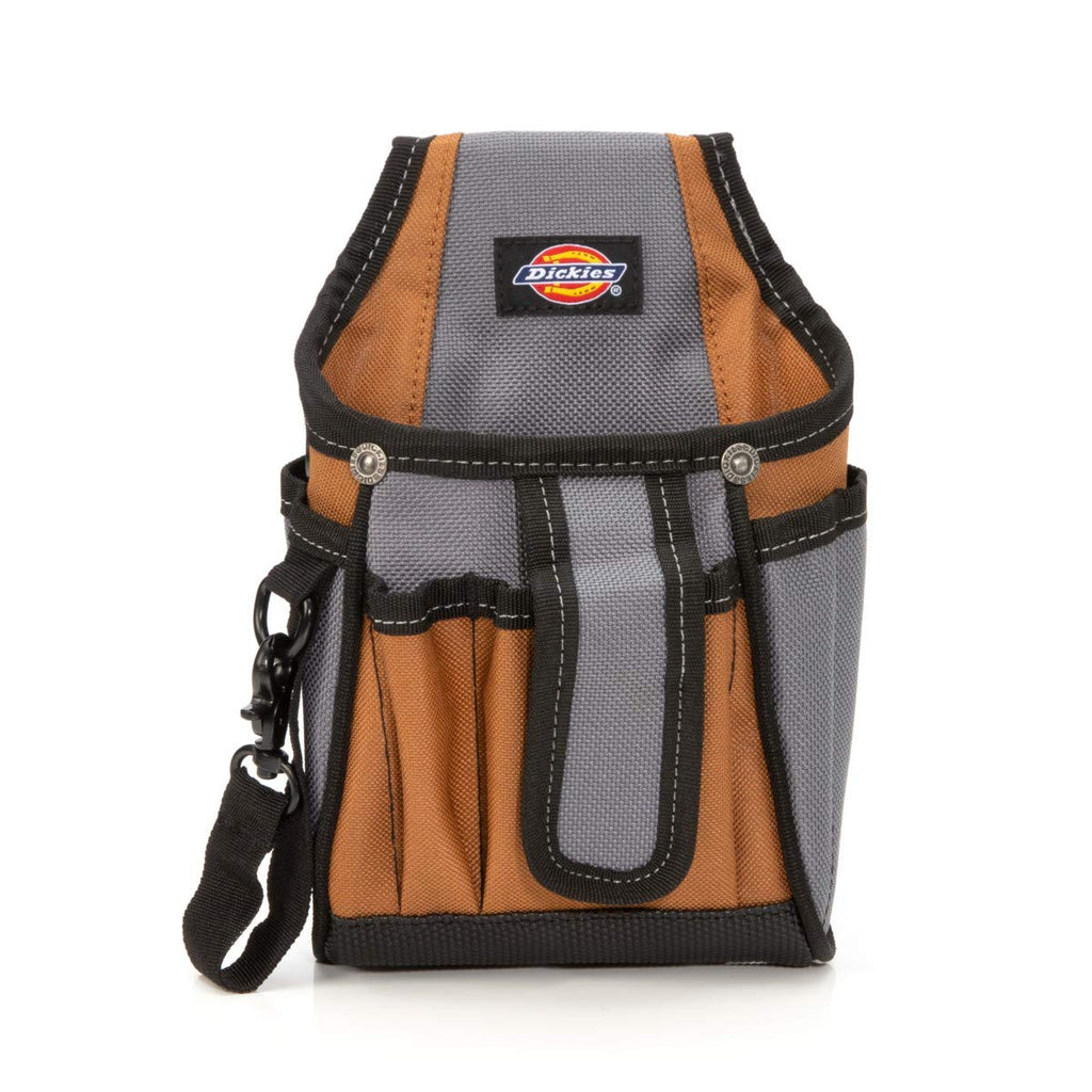 Dickies 7-Pocket Canvas Tech Pouch with Tape Tether, Universal-fit Steel Clip and Tunnel Loop for Tool Belt - NewNest Australia