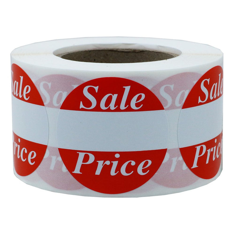 Hybsk Red"Sale Price" Labels, Discount Stickers 1.5 Inch Total 500 Labels Per Roll (1.5" Sale Price) 1.5" Sale Price - NewNest Australia