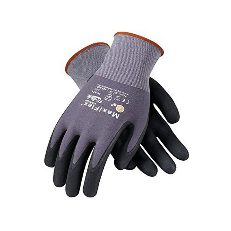 MaxiFlex PIP 34-874/XS Maxi Flex Ultimate 34874 Foam Nitrile Palm Coated Gloves, Gray, XS (Pack of 12) 6/XS 12 Pair - NewNest Australia