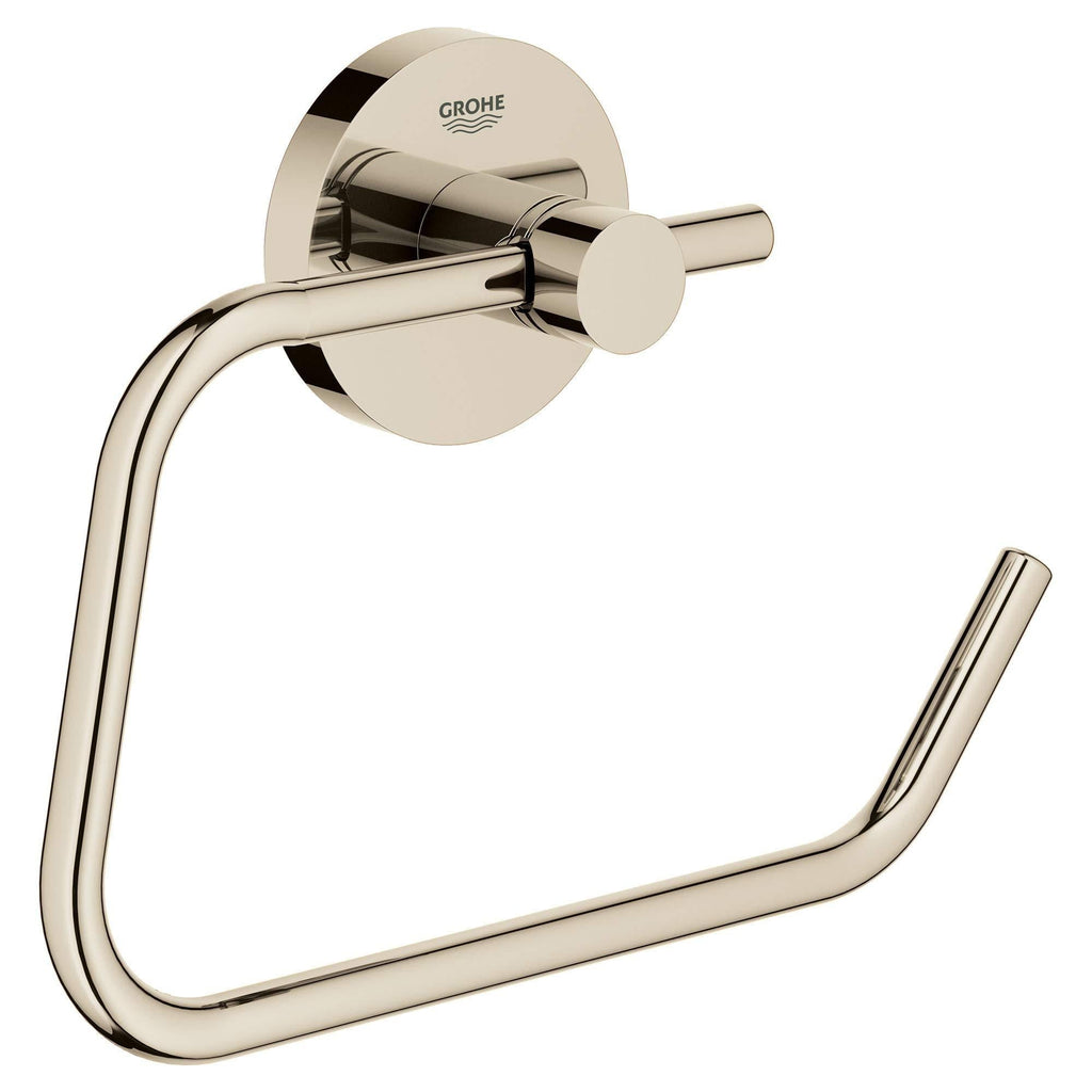 GROHE 40689BE1 Essentials Pivoting Toilet Paper Holder, Polished Nickel - NewNest Australia