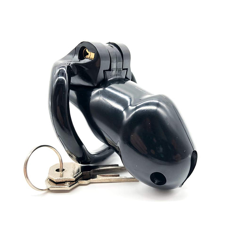 FYJENNICC New Upgrade Key Lightweight Premium Resin Chastity Device Male Briefs with Discreet Packing (Black) Black - NewNest Australia