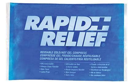 Rapid Relief Reusable Hot & Cold Gel Compress with Contour-Gel 9x11-Inch Large Cold Compress Blue Gel Ice Pack for Injuries - NewNest Australia