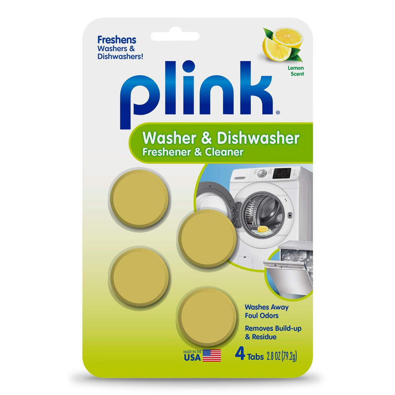 Plink-9024 Summit Brands Washer and Dishwasher Freshener Cleaner, 4 Tabs, 4-Count, Yellow, 4 Piece - NewNest Australia