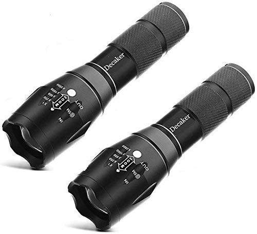 TC1200 Tactical Flashlight with Magnetic Base Super Bright 1200 Lumens 5 Light Modes Zoomable XML T6 LED Flashlights Torch,2-Pack - NewNest Australia