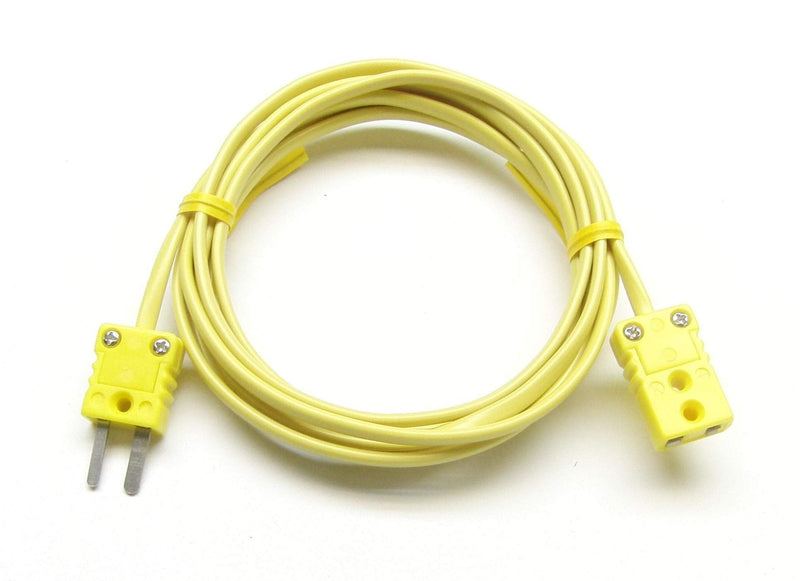 K-Type Thermocouple Extension Cable Wire with Miniature Mini Thermocouple Connectors 6 ft (= 2 Yard) Long - NewNest Australia