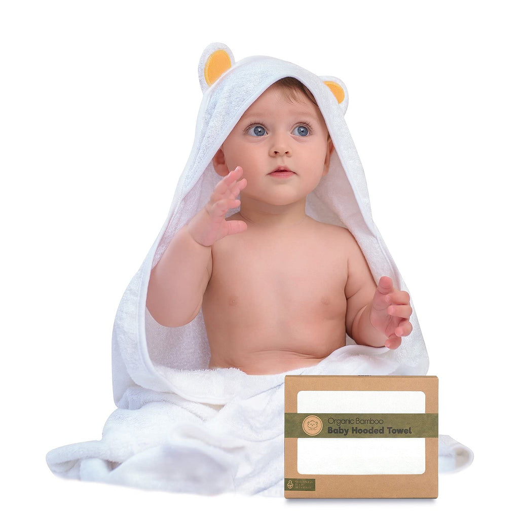 Baby Hooded Towel - Bamboo Baby Towel by KeaBabies - Organic Bamboo Towel - Infant Towels - Large Bamboo Hooded Towel - Baby Bath Towel with Hood for Girls, Babies, Newborn Boys, Toddler (Bear) Bear - NewNest Australia