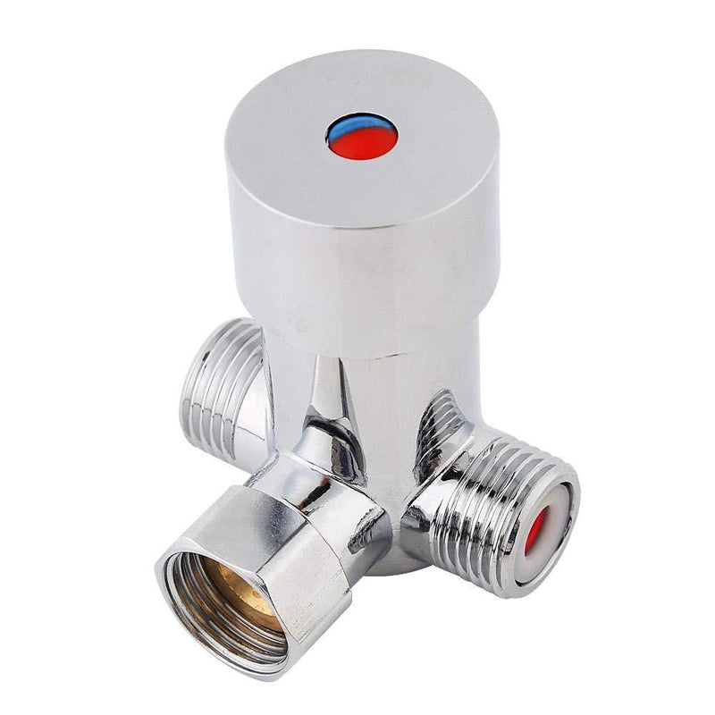 G1/2 Hot Cold Water Mixing Valve Solid Brass Thermostatic Mixer Temperature Control for Bathroom Automatic Sensor Touchless Faucet - NewNest Australia