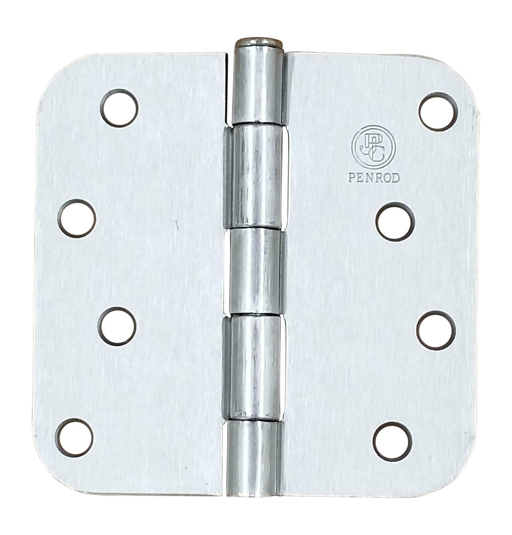 Penrod Door Hinges - Satin Nickel - 4 Inch with 5/8 Inch Radius - 2 Pack - NewNest Australia