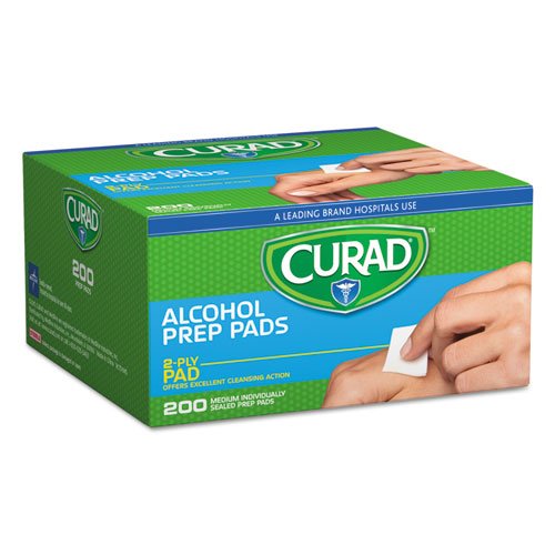 Curad Alcohol Prep Pads, 70% Alcohol, 200 Count - NewNest Australia