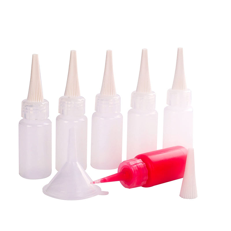 Falling in Art 1 oz. Needle Tip Squeeze Bottles with a Funnel, 6-Pack - NewNest Australia