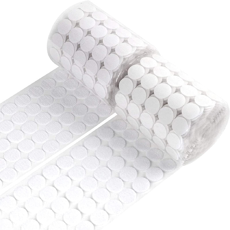 WXBOOM 1400pcs (700 Pairs) Self Adhesive Dots 0.79" Sticky Hook Nylon Coins 20mm Loop Strips with Waterproof Glue Tapes for School Classroom Home - NewNest Australia