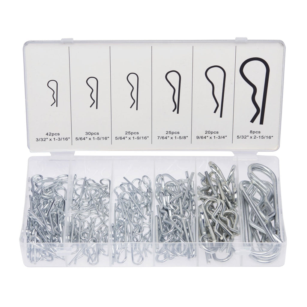 Neiko 50457A Hair Pin Assortment Kit, 150 Piece | Zinc Plated Steel Clips | For Use on Hitch Pin Lock System - NewNest Australia