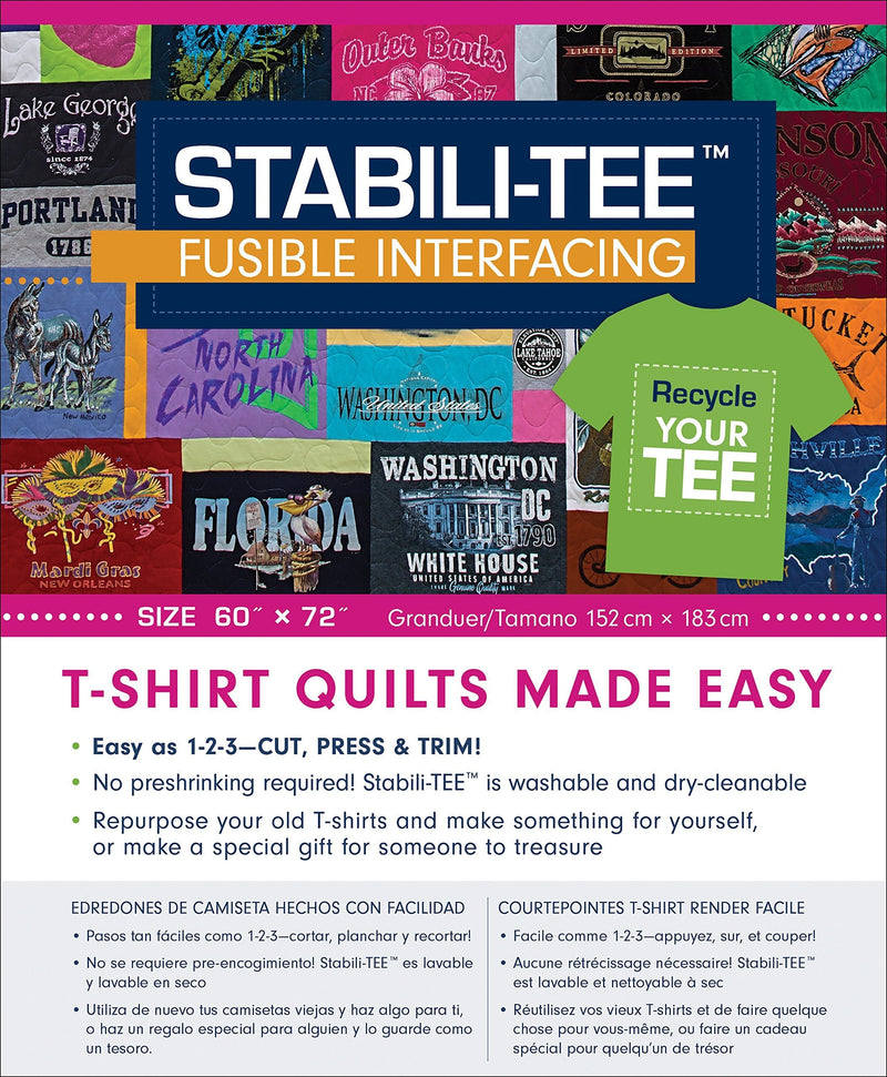 STABILI-TEE Fusible Interfacing Pack 60"X72" 100% Polyester, Multi - NewNest Australia