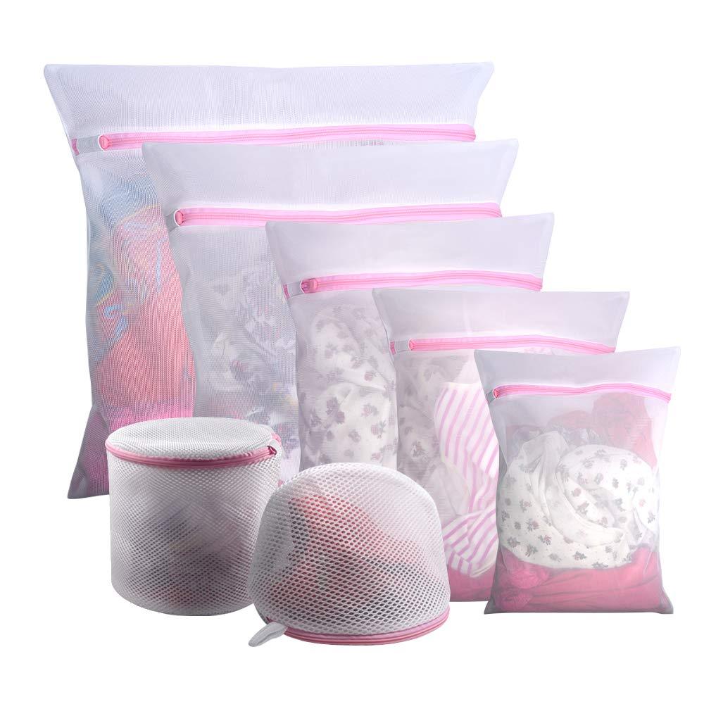 NewNest Australia - Gogooda 7Pcs Mesh Laundry Bags for Delicates with Premium Zipper, Travel Storage Organize Bag, Clothing Washing Bags for Laundry, Blouse, Bra, Hosiery, Stocking, Underwear, Lingerie A-7Pcs 