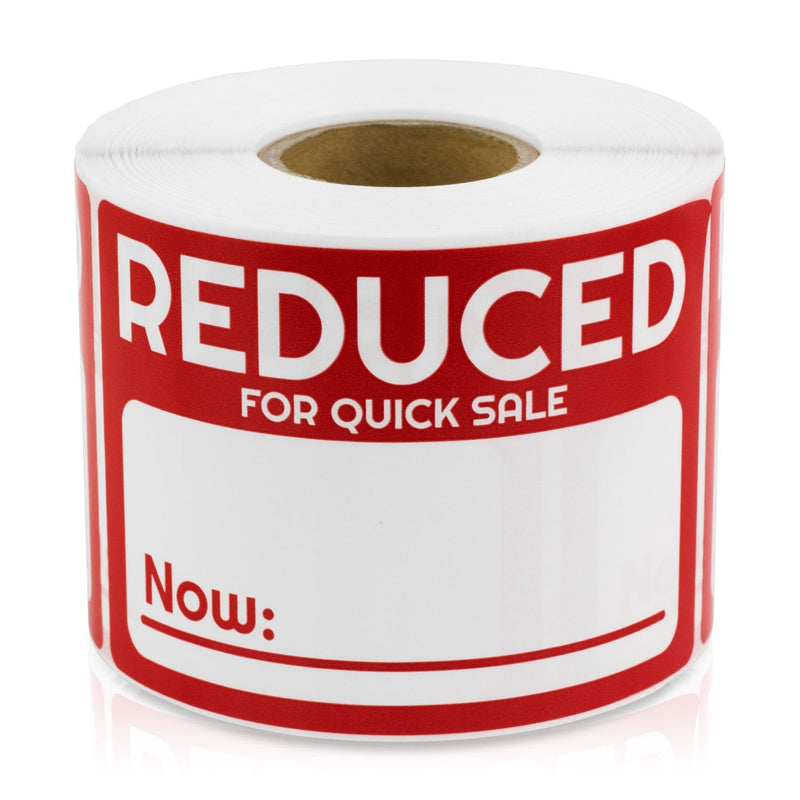 Reduced Price for Quick Sale Now - 3" x 2" Price Stickers with Writable Blank Space for Retail Store Clearance Grocery Store Garage Sale Yard Sale Rummage Sale Pricemarker Labels [300 Labels per Roll] 1 Roll - NewNest Australia