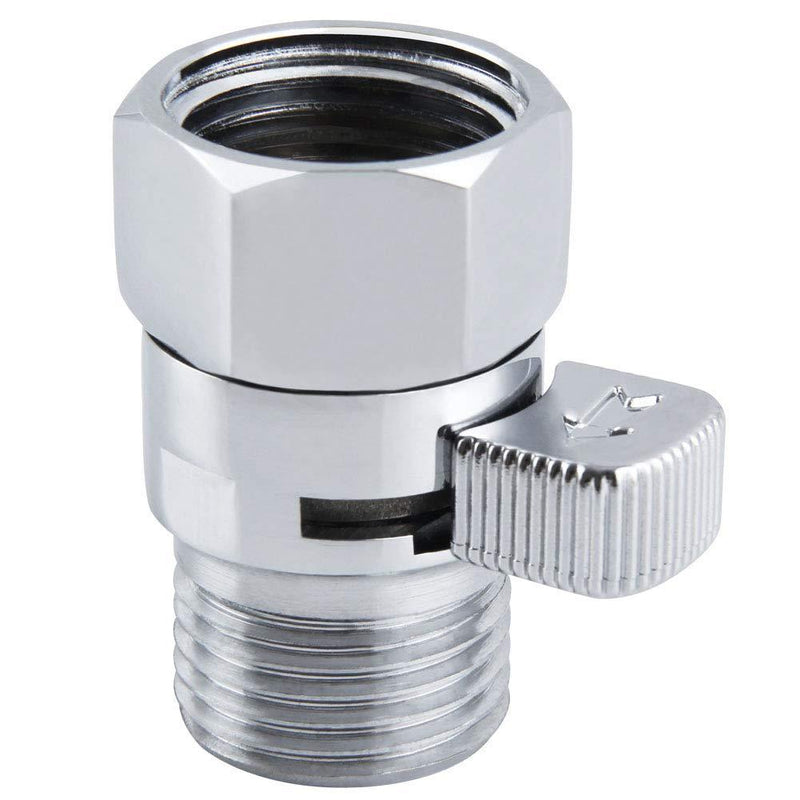 Shower Head Shut Off Valve, Angle Simple Brass Water Flow Control Valve, Water Volume Restrictor Pressure Reducer for Handheld Shower Bidet Sprayer, Chrome - NewNest Australia
