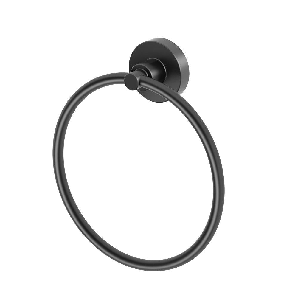 Gatco 5502 Studio Bathroom Towel Ring, Matte Black - NewNest Australia