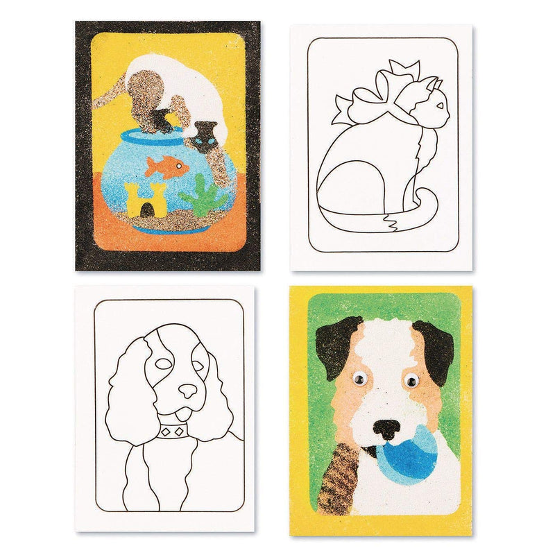S&S Worldwide Sand Art Boards 5"x7" - Dogs & Cats - NewNest Australia