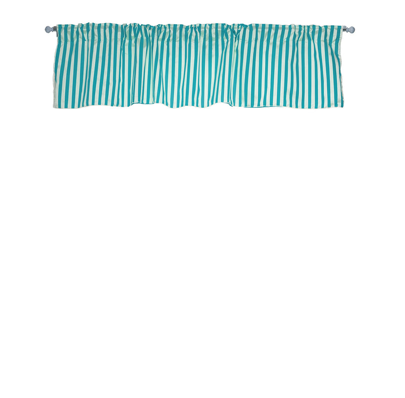 Baby Doll Candyland Window Valance, Aqua - NewNest Australia