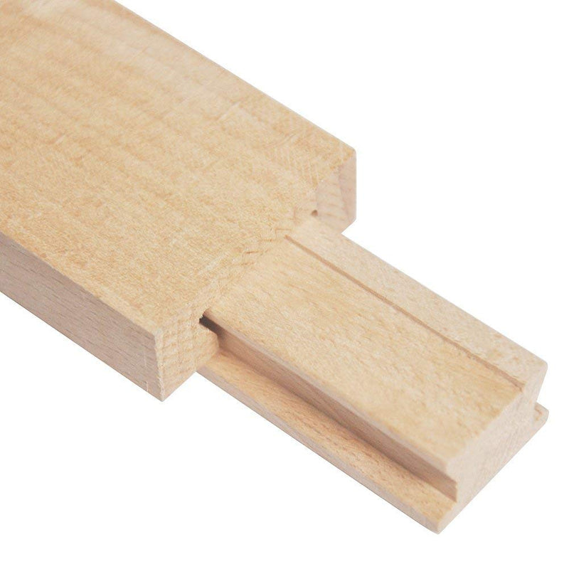 Btibpse Wooden Drawer Slides 13-3/4 Inches Classic Wood Center Guide Track (13-3/4'') 13-3/4'' - NewNest Australia