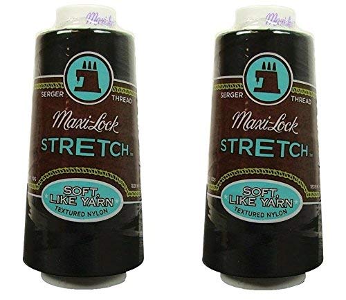 American & Efird a&E Maxi Lock Stretch Thread 2000yd Black (2 Pack) 2 Pack - NewNest Australia