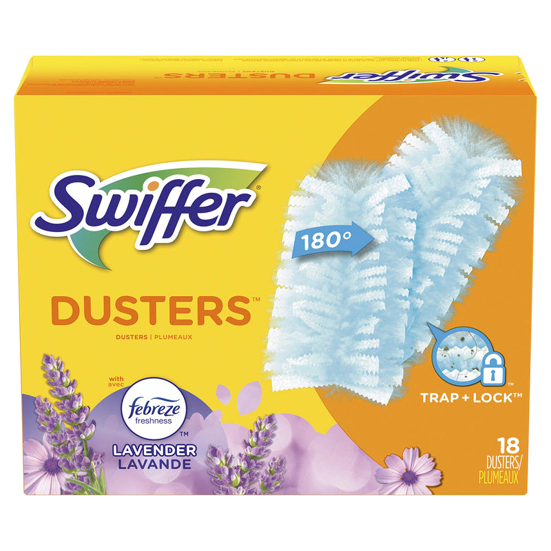 Swiffer Dusters, Ceiling Fan Duster, Multi Surface Refills with Febreze Lavender, 18 Count - NewNest Australia