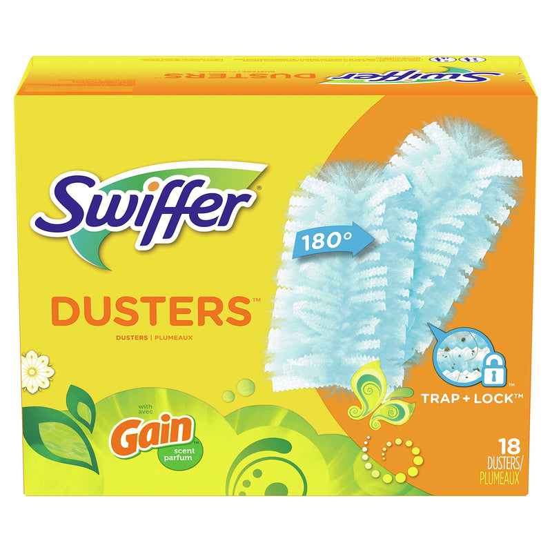Swiffer 180 Dusters, Ceiling Fan Duster, Multi Surface Refills with Gain Scent, 18 Count - NewNest Australia
