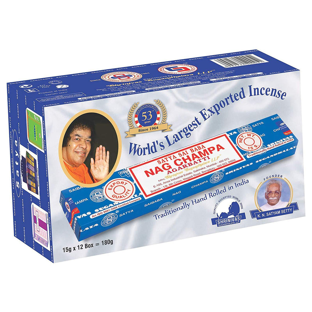 NewNest Australia - Satya Nag Champa 250 GMS Incense Stick by Shrinivas Sugandhalaya LLP Mumbai Original version 